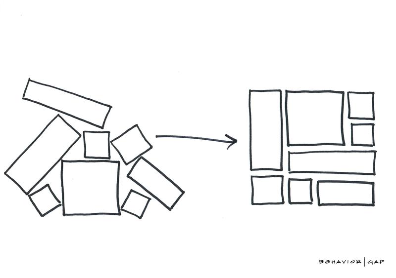 A financial planner reviewing a portfolio design with a client